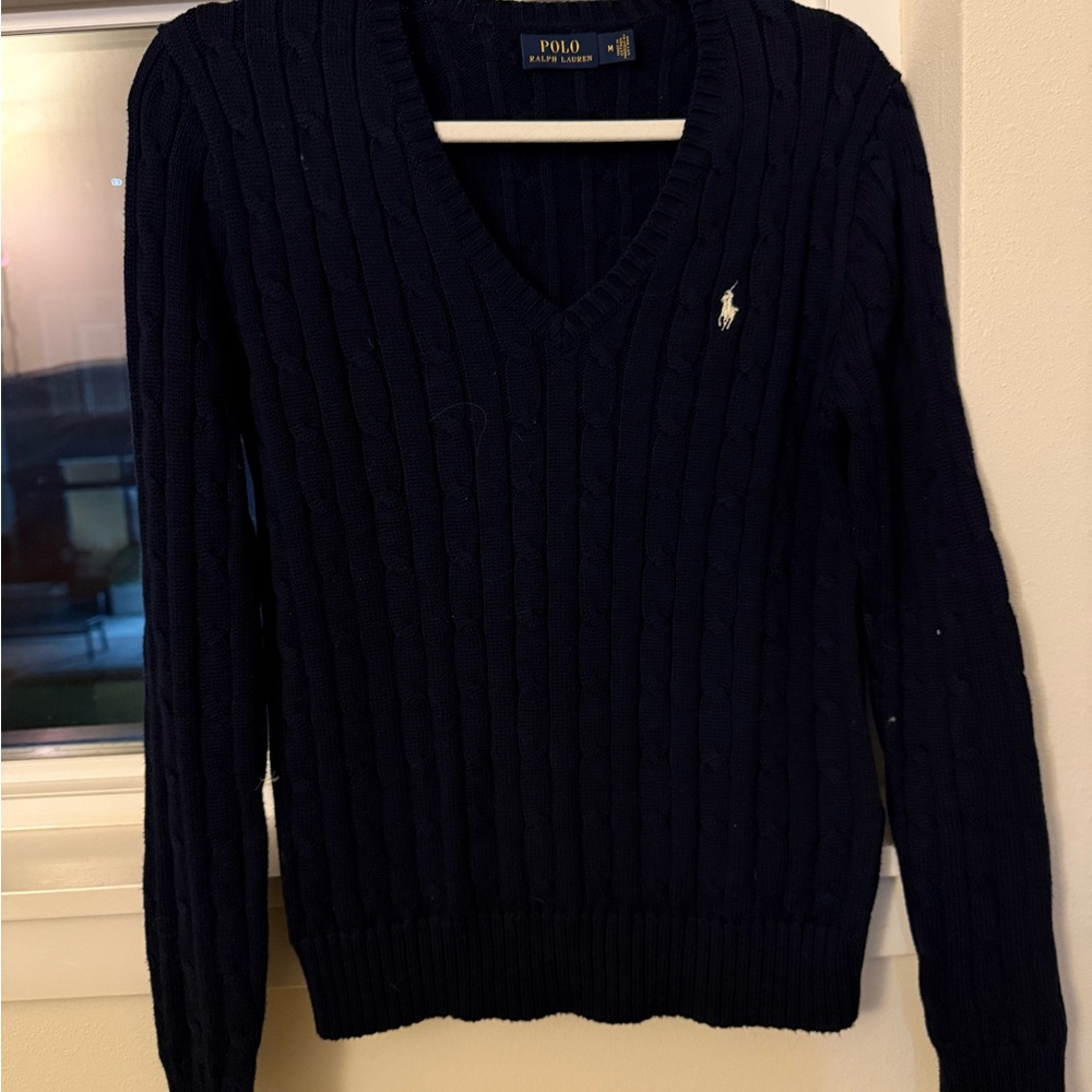 Polo Ralph Lauren Navy V-Neck Sweater